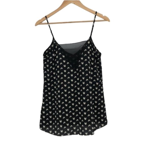 Monk & Lou NWT Black and White Elise Camisole Arrow Pattern Size XS - Picture 1 of 15